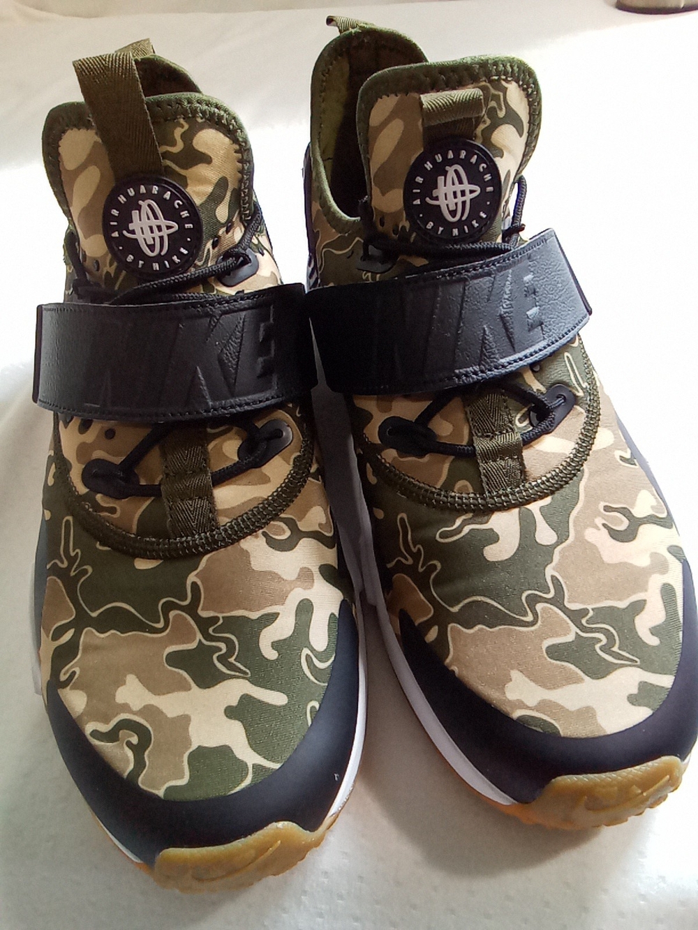 Nike Kids Camouflage Sneakers with Black Strap